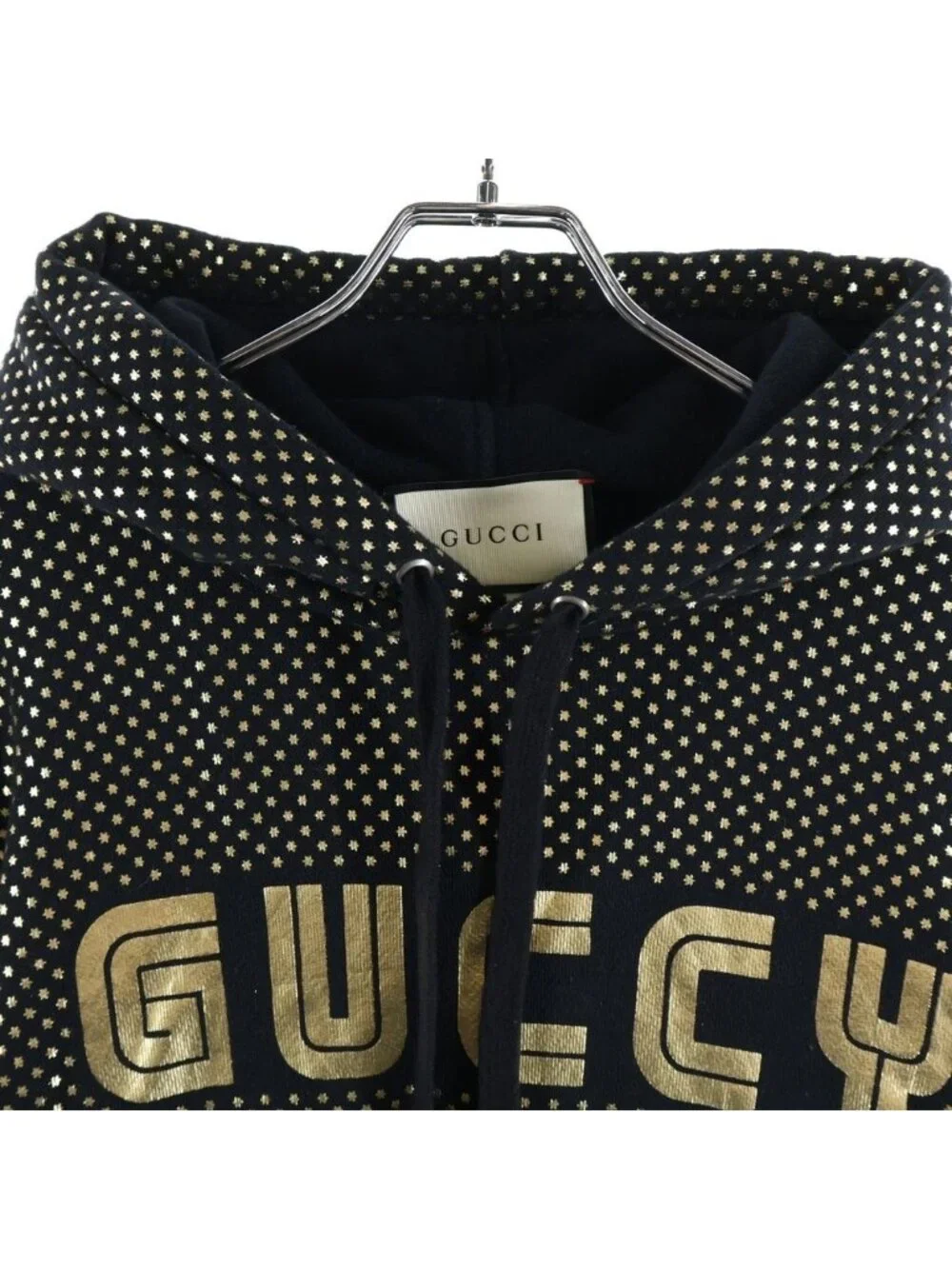 Gucci Logo Hoodie Pullover Black